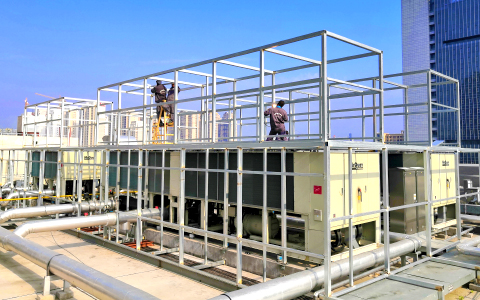 某大型商场楼顶的空调机组噪声治理案例